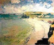 Claude Monet Beach in Pourville painting